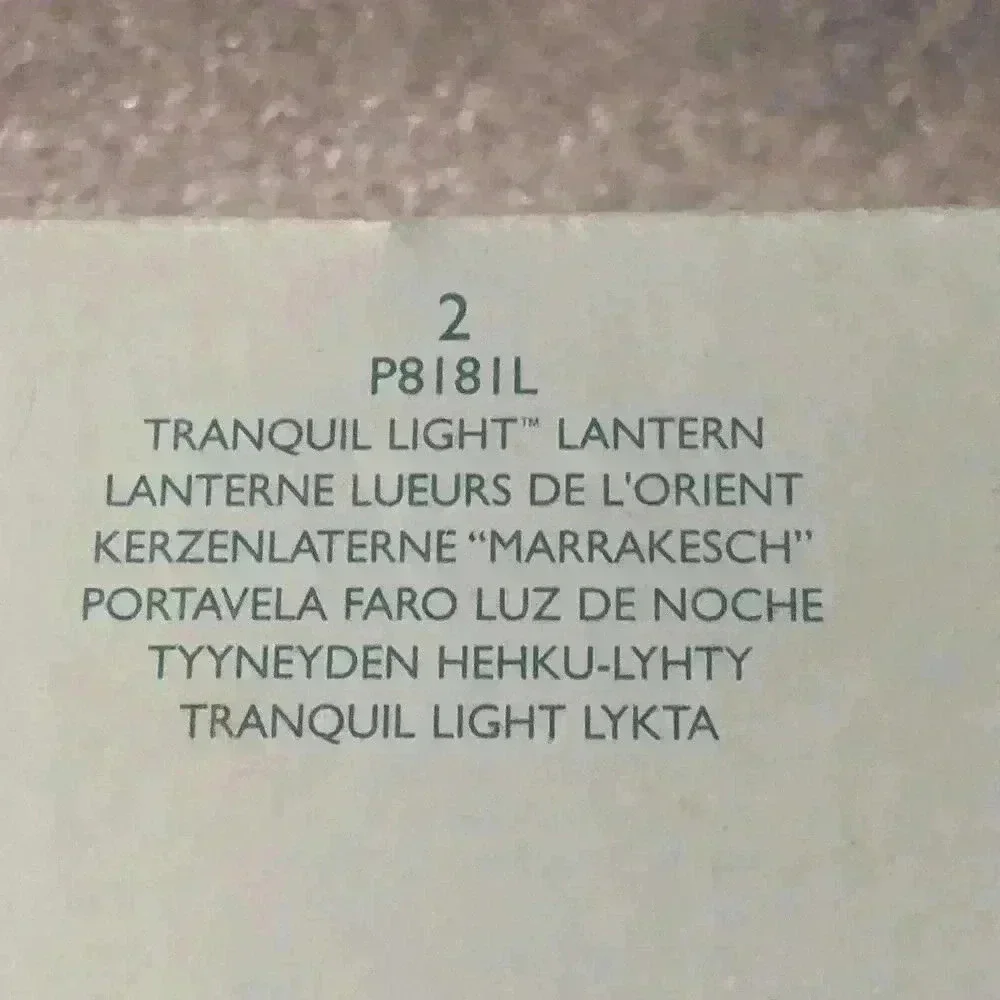 NEW PARTYLITE TRANQUIL LIGHT LANTERN W/VOTIVE CUP & BRACKET P8181L P8181WB RARE